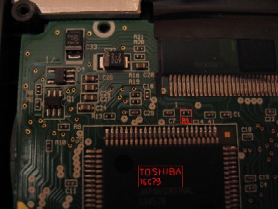 Photo du nouvau circuit de la TI-82